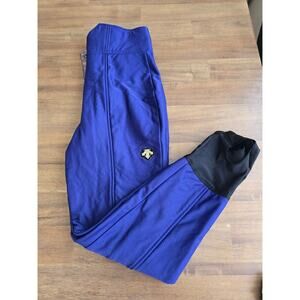 Descente Ski Pants Woman's 30 Blue High Waisted W/Stirrups